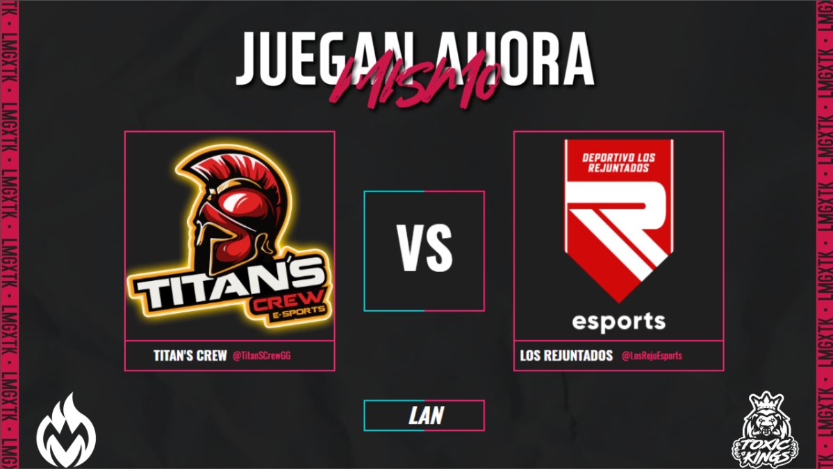 ¡PARTIDO PENDIENTE! | #WildRift

El día de hoy se jugará un partido que quedó pendiente de la Jornada 4 de LAS.

⏰ 19:00 🇲🇽 | 21:00 🇦🇷
🎙️ <a href="/ATOMG17/">ATOM</a>
📺 twitch.tv/lmgwildrift

<a href="/ToxicKings_/">Toxic Kings</a> @ToxicKingsWR
#WeAreLMG #LMGxTK