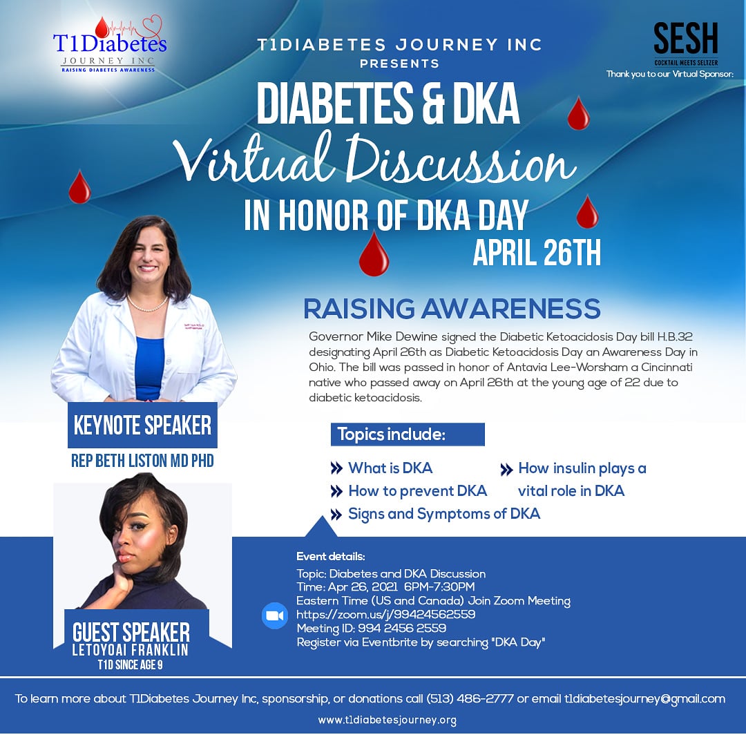 Register via Eventbrite eventbrite.com/e/diabetes-dka…. Follow on IG, FB, and LinkedIn...
