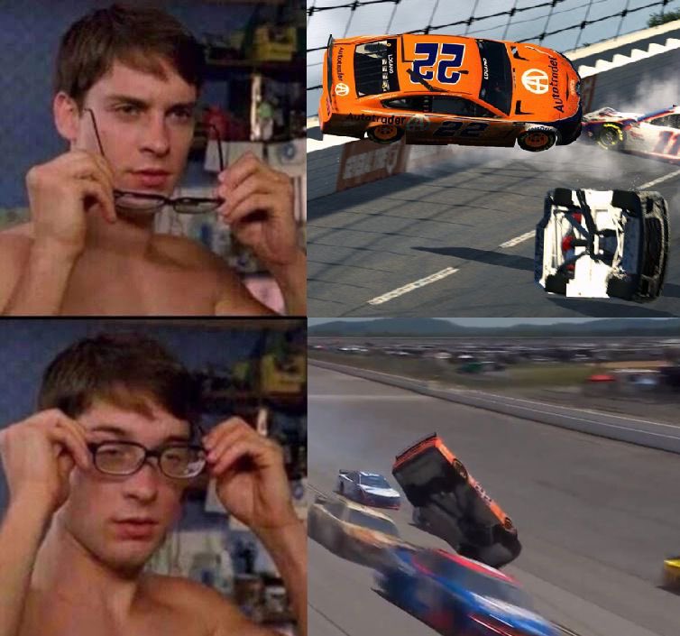 GhettoGordon24's tweet photo. It’s not the Glasses, Joey #Nascar #GEICO500 https://t.co/5tBK9pmBOC