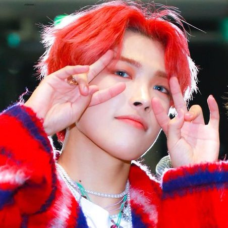 Hongjoong can pull off literally any hairstyle on him