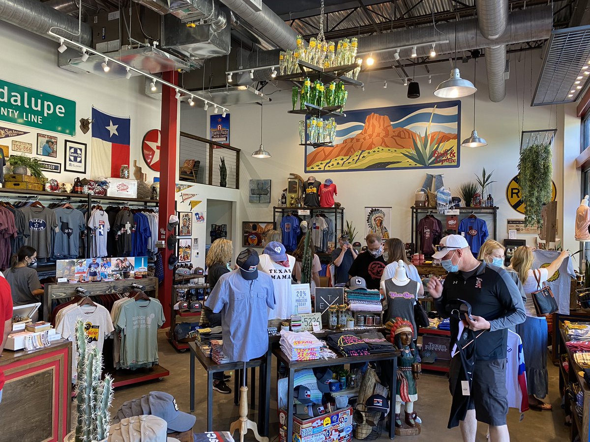 TmblwdTexStyles's tweet photo. What a fun day! We’re open until 5pm. 20% of all sales in store are going to @FriscoEF #livemusic #texastees #topochico https://t.co/lgxHi5dwcE