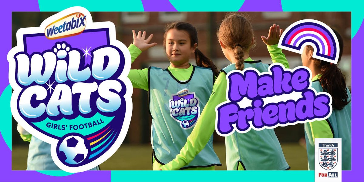 AnchorianAngels's tweet photo. Come along and join our #WeetabixWildcats Centre on a Tuesday evening 6pm-7pm at Anchorians

Have FUN  😜
Make FRIENDS ❤️
Play FOOTBALL ⚽
Girls aged 5-8  👍

#AnchoriansAndTheCommunity https://t.co/XUscNbdXPF