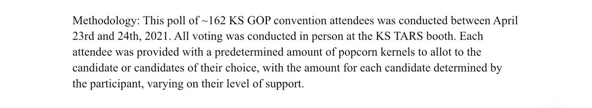 Here are the results of our 2024 Republican Presidential Primary Popcorn Poll from the <a href="/KansasGOP/">Kansas GOP</a> convention!