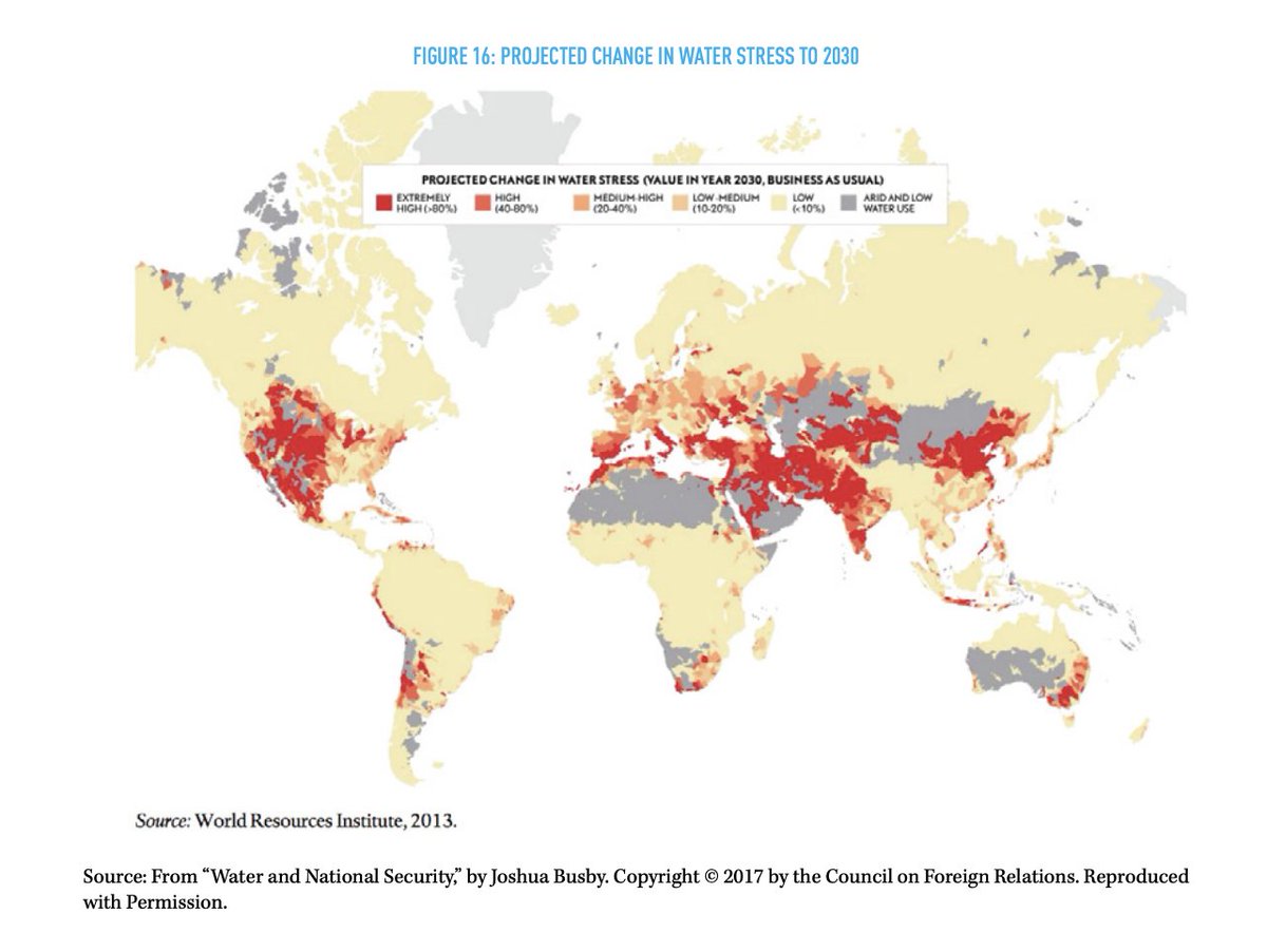 There are other mapping and modeling projects that have done tremendous work visualizing specific hazards such as future water stress, heat waves, and sea-level rise. 19/  @WRIAqueduct  @impact_lab  @ClimateCentral