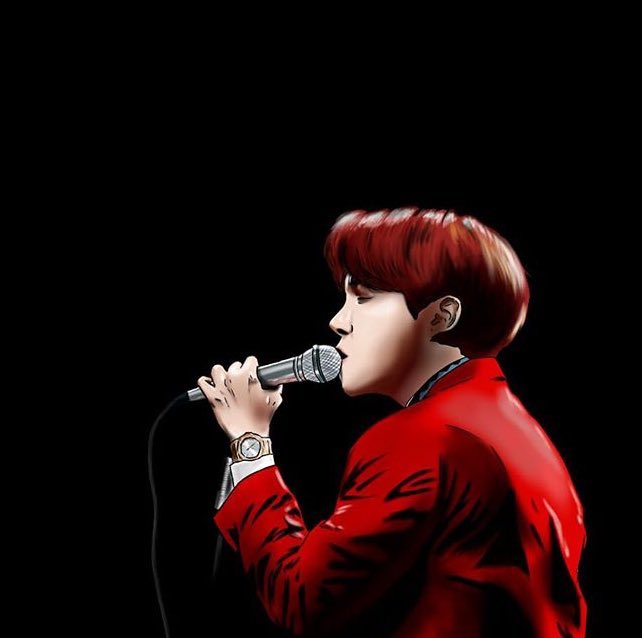 he also posted this drawing of jhope to support daydream