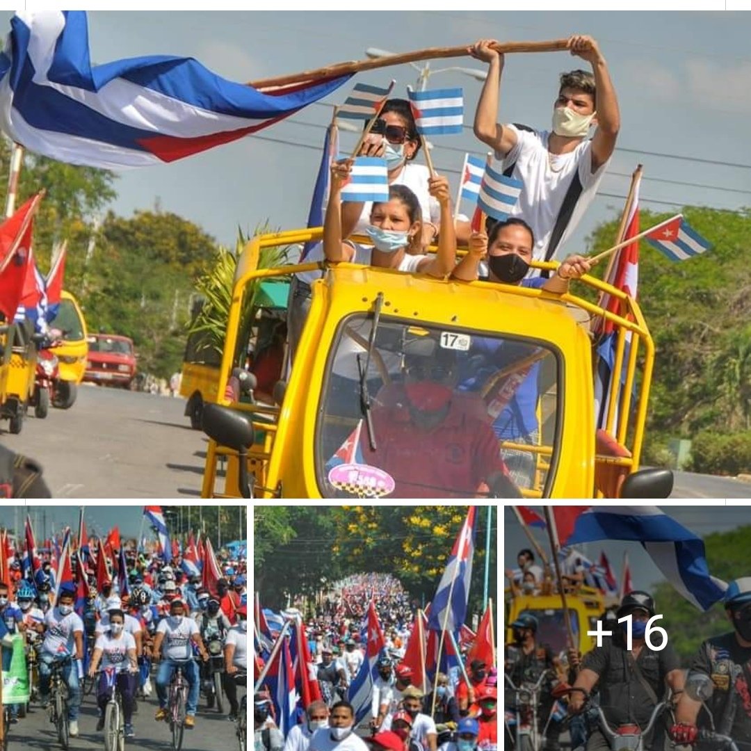 Enérgico y contundente reclamo de los jóvenes tuneros al cese del bloqueo