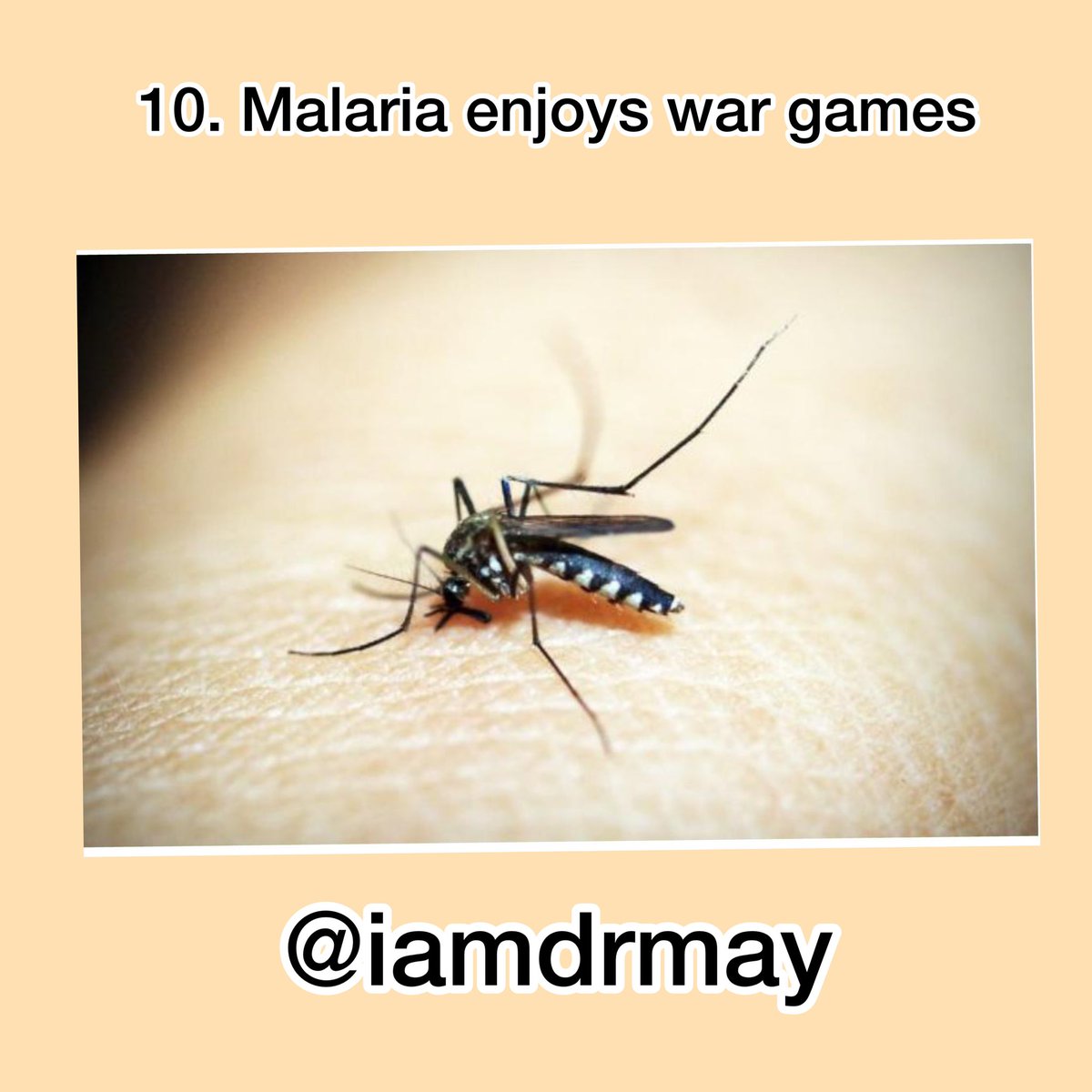 Malaria was devastating and deadly, even during wartime. Malaria even found its way into Operation Restore Hope and the Afghanistan and Iraq Wars. It’s still a war in sub Saharan Africa region like Nigeria   #WorldMalariaDay2021