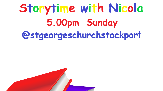 Join us online via our Facebook page for our Children's Corner activities the first Friday, Saturday and Sunday of the month:

Friday 30 April 1pm: Messy Church Bake Off

Saturday 1 May 1pm: Messy Church Craft

Sunday 2 May 5pm: Storytime with Nicola

facebook.com/stgeorgeschurc…