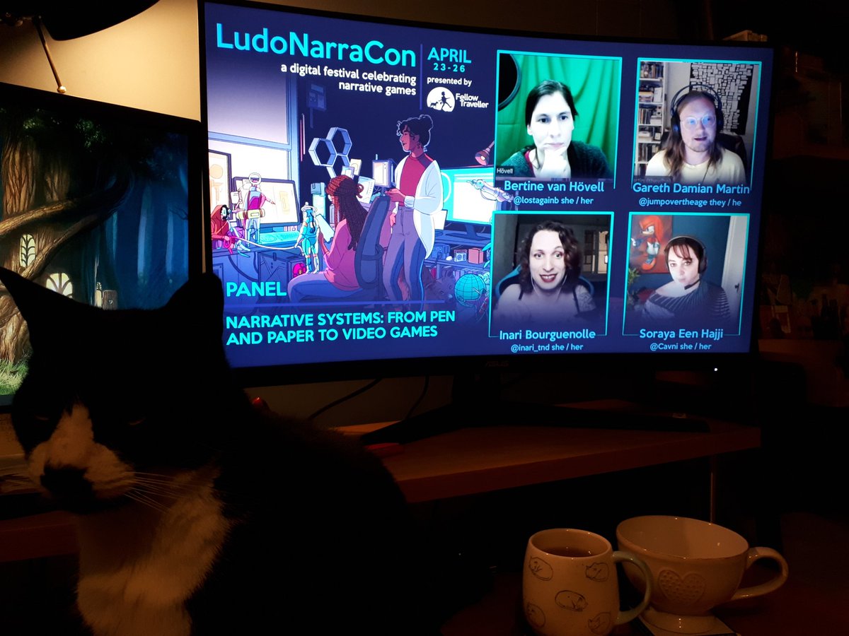 drsamschaefer's tweet photo. Just spending some time this evening listening to interesting #LudoNarraCon talks https://t.co/yFyEGiSwYo
