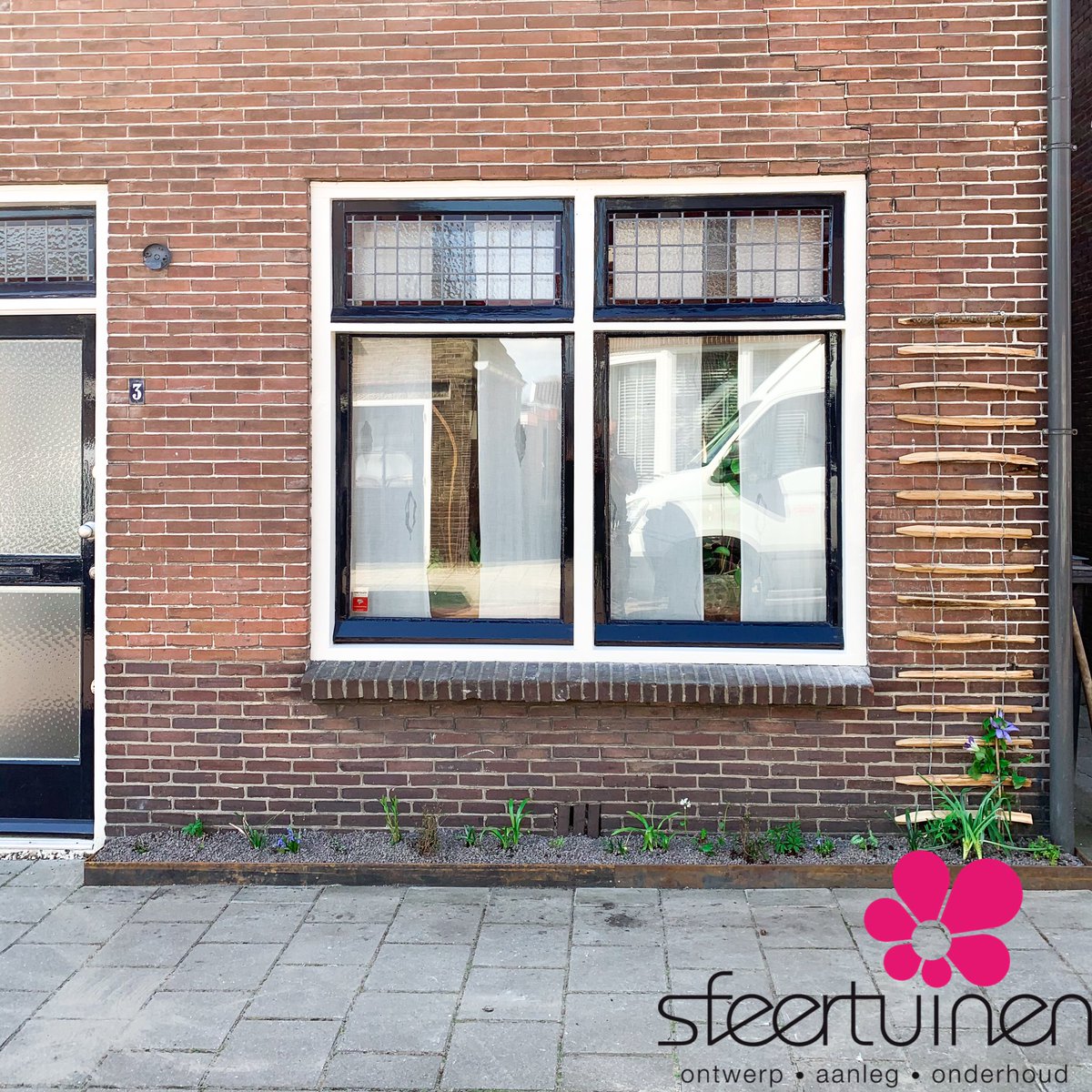 sfeertuinen's tweet photo. #woerden is weer een #geveltuin rijker! #nktegelwippen en stijgt weer in de #tegeltelling van @tegelwippen #vangrauwnaargroen https://t.co/c1C0HiPplB