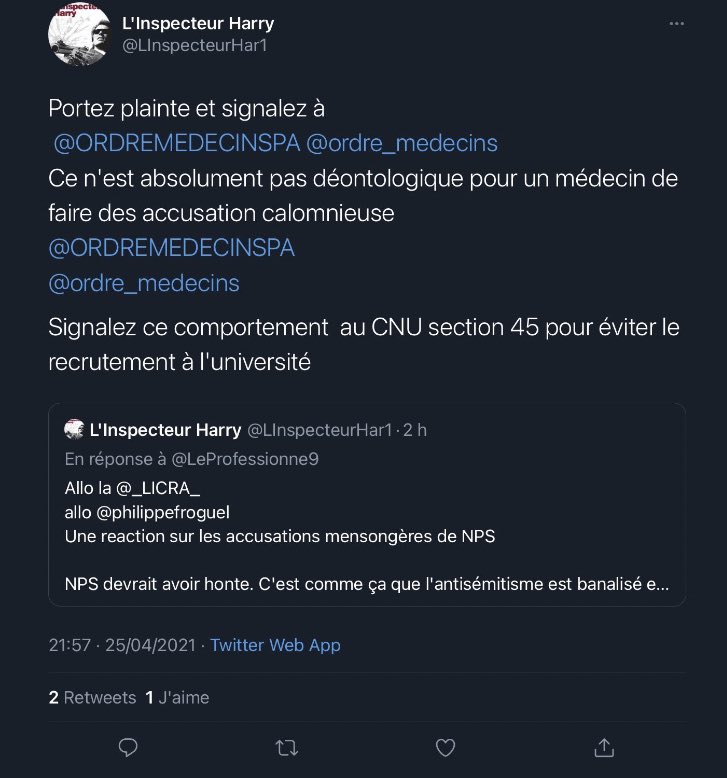 Voilà le type de stratégie organisée à laquelle il faut faire face régulièrement si on refuse de se taire face aux mensonges... @ordre_medecins  @Univ_Paris  @APHP