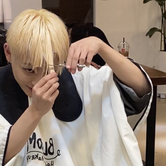 Hongjoong is a hairstylist