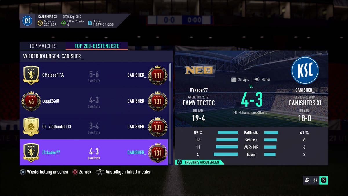 Mindestziel zum ersten TOTS erreicht ✅

Lose mal wieder gegen die üblichen Verdächtigen 🌚