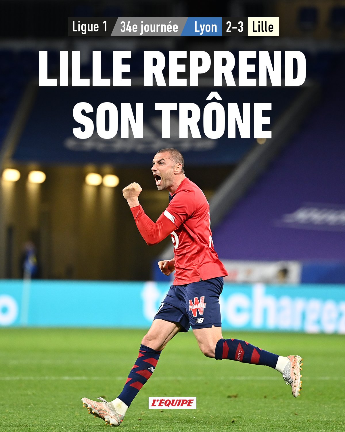 L Equipe On Twitter Grace A Un Enorme Yilmaz Lille Reprend La Tete De La Ligue 1 Apres Sa Victoire A Lyon Les Buteurs Https T Co Eqfogsqyg4 Ollosc Https T Co 2kliargqtc