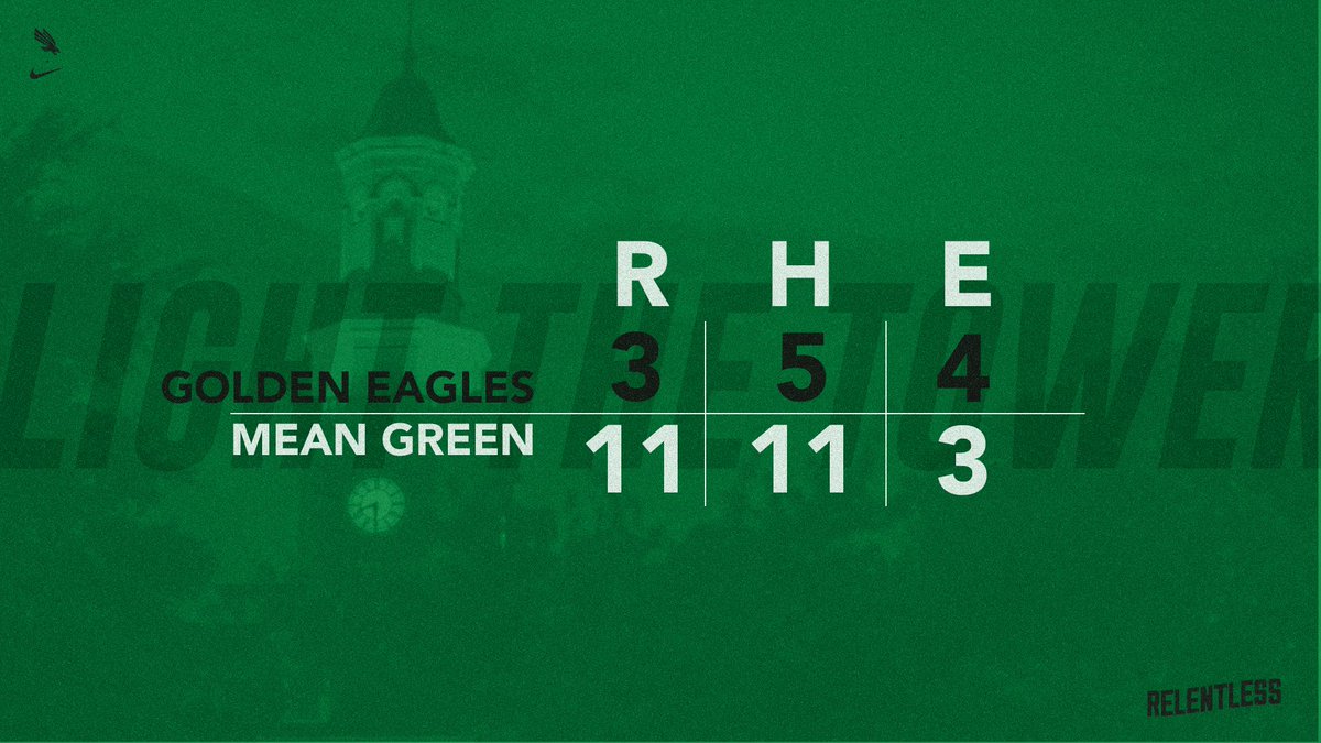 FINAL | 𝗟𝗜𝗚𝗛𝗧 𝗧𝗛𝗘 𝗧𝗢𝗪𝗘𝗥 𝗙𝗢𝗥 𝗔 𝗦𝗪𝗪𝗪𝗪𝗘𝗘𝗣 🔋 BUST OUT THE BROOMS 🧹 The offense EXPLODES for 8⃣ runs in the fourth to put the run-rule in effect and complete the four-game sweep of Southern Miss! That marks 🔟-straight @ConferenceUSA dubs 😤 #GMG x #MGSB