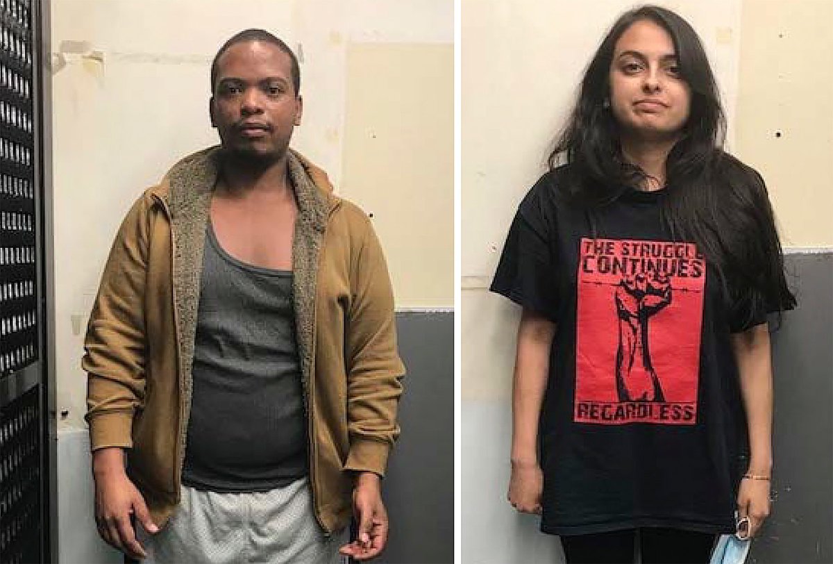 Colinford Mattis & Urooj RahmanCharged in a 7 count indictment that includes arson, conspiracy, explosives, & civil disorder from May 30th  #BLM riots. Both are free on house arrest + electronic monitoring