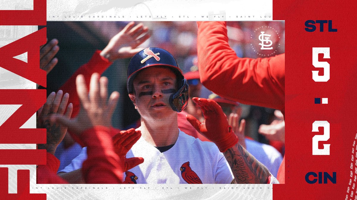 Cardinals's tweet photo. #THATSAWINNER 👏👏👏

#THATSASWEEP 🧹🧹🧹 https://t.co/q8BYKXNiEd