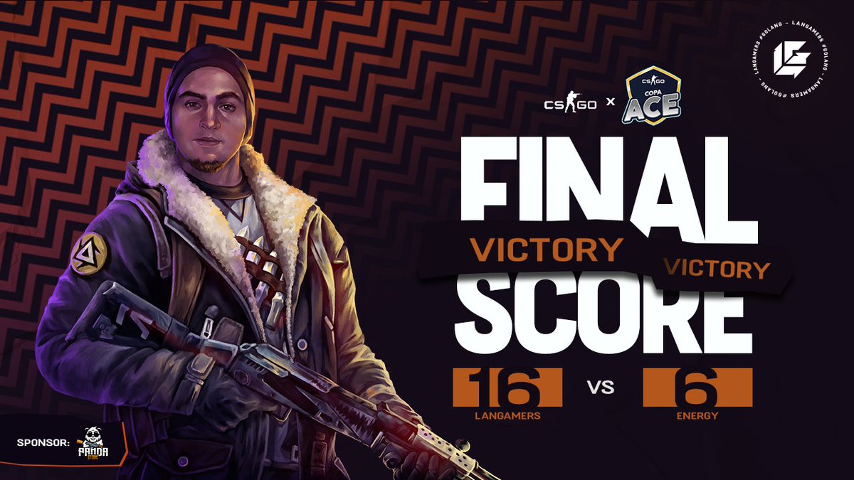 LANGamersLA's tweet photo. #CSGO 
¿Alguien dijo semifinal?😍

Nos llevamos la victoria🆚 @energycsgo1 y pasamos a la semifinal de #CopaAce

VAMOS LANGAMERS!! 🎆🎆 https://t.co/vtR2vrxFfw