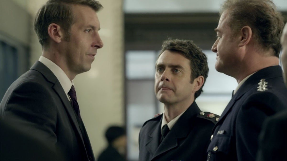 YoungJames34's tweet photo. Image from series one. Two down and one to go. Chief Constable Osborne is the fourth man! #LineOfDuty https://t.co/HPnOcucmqK