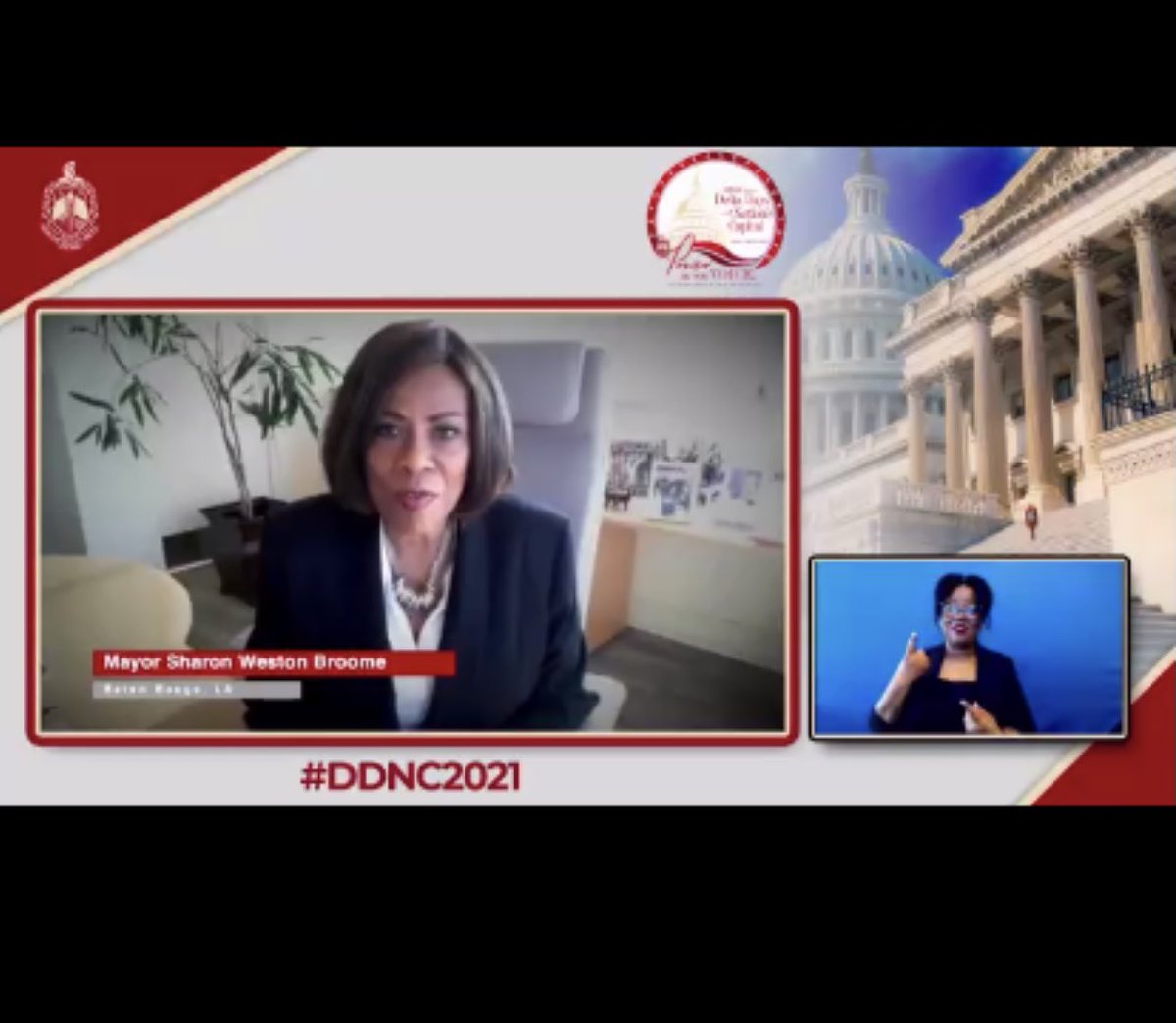 Holly_Lawson713's tweet photo. The 10th Annual Stephanie Tubbs Jones Social Justice Institute Forum, sponsored by DREF at the 32nd Annual Delta Days in the Nation’s Capital was amazing. We heard a conversation with four awesome elected Black Mayors! #DST1913 #DDNC2021 #PowerInOurVoice #GettingIntoGoodTrouble https://t.co/VTTyiuto57