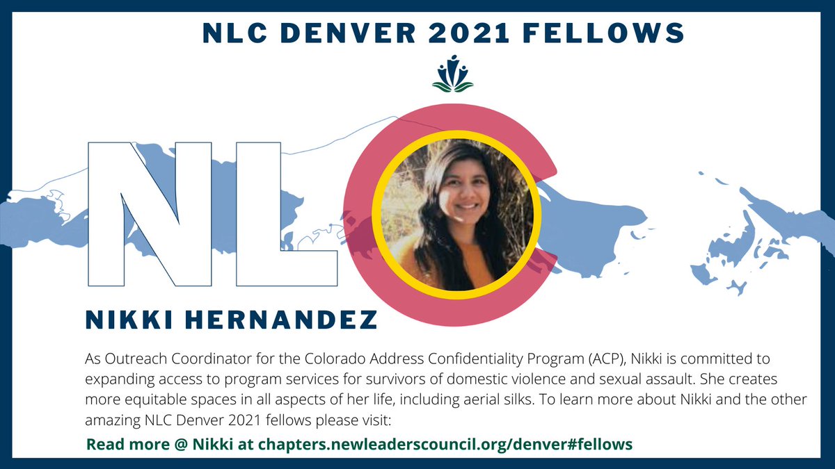 NLCDenver's tweet image. Welcome Nikki Hernandez to NLC Denver! As Outreach Coordinator for the Colorado Address Confidentiality Program (ACP), Nikki is committed to expanding access to program services for survivors of domestic violence and sexual assault. Learn more about Nikki: buff.ly/38Y9pT9