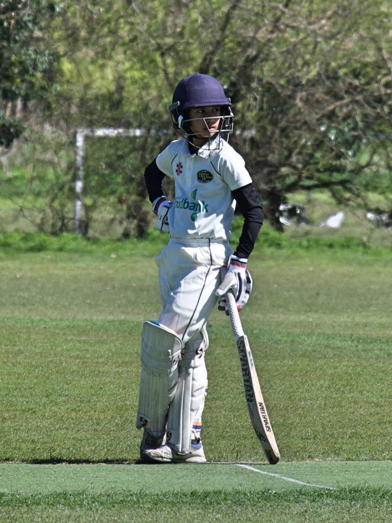 SHSPEDEPT1's tweet photo. Congratulations to Year 7 cricketer Aayush who scored 53* before retiring in an Essex County trial match today.  #HardWorkPaysOff #SHSCricket 👏🏻❤️🏏 https://t.co/I7zFIRA6Yj