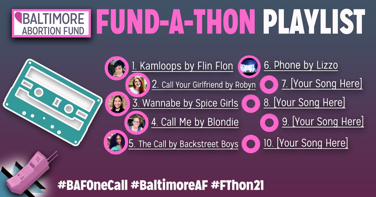AbortionFundMD's tweet photo. The Feminist Killjoys fundraising team had the highest number of donors last week and chose Lizzo’s Phone as their dance party song! ☎️ 

This final week’s fundraising challenge is the most amount of money raised between 4/23-4/30! 

#BAFOneCall #FThon21 #BaltimoreAF https://t.co/8pVc4ZR2Ap
