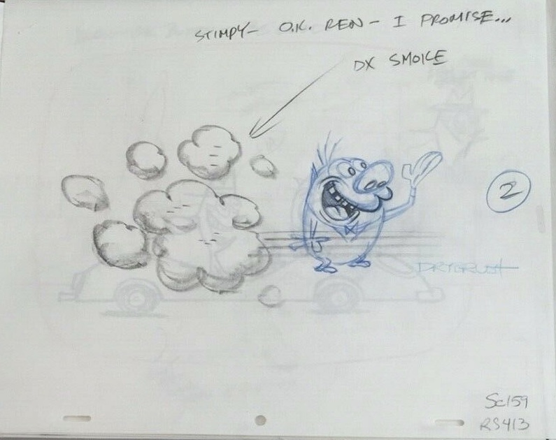 The “Art” Of The Ren & Stimpy Show on Twitter "Layout from 1995’s “My