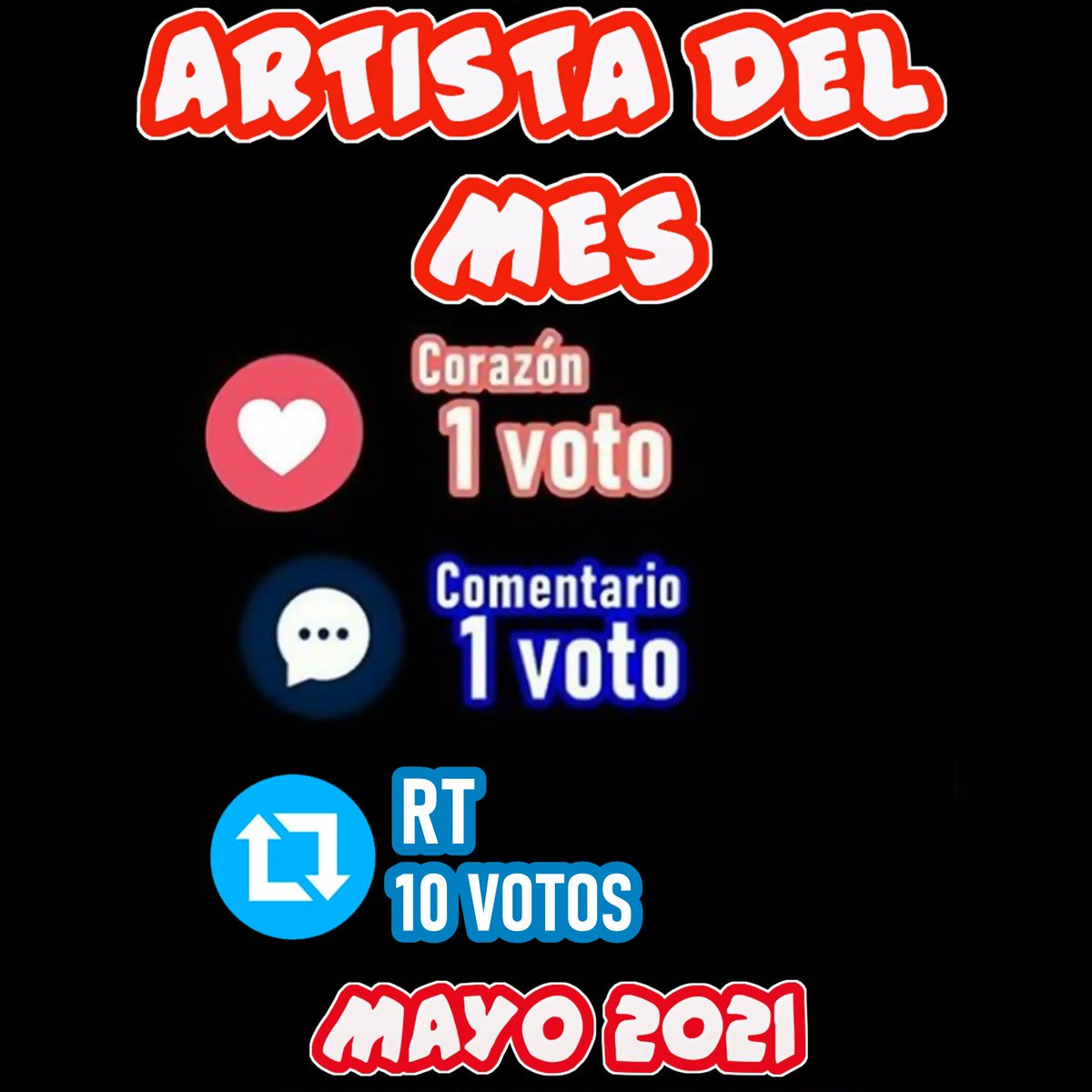 🚨BONUS #ARTISTADELMES 🚨

Hora de demostrar cuales son los mejores FANDOMS‼

TOP TEN MUSICAL mi ARTISTA DEL MES es ?