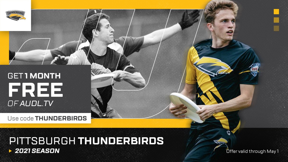 One week left to grab an entire month FREE of audl.tv by using promo code "THUNDERBIRDS"

Watch any game past or present on any device or on your Roku.