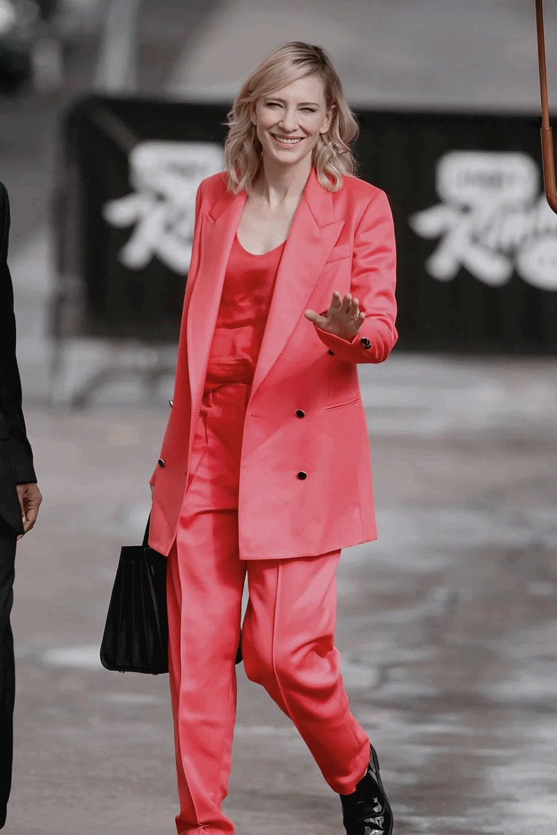 gillian anderson and cate blanchett in matching pantsuits ; a thread.