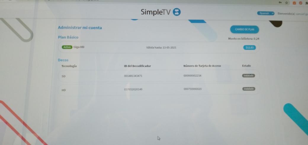 claritrade's tweet photo. @SimpleTVVE 
Me quedé sin señal https://t.co/V9giKEqg89