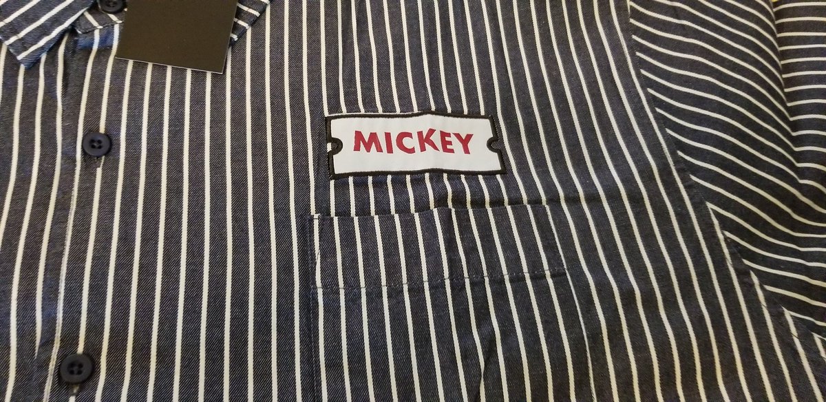 Disneyfan9523's tweet photo. Guess What Came In The Mail Today From BoxLunch! It's A Mickey And Minnie's Runaway Railway Train Conductor Shirt! #BoxLunch #WaltDisneyWorld #DisneyWorld50 #MickeyAndMinniesRunawayRailway #MouseRulesApply #MickeyMouse #MinnieMouse #D23 #WaltDisney #Disneyland #Disney https://t.co/tZTzHN9Q5G