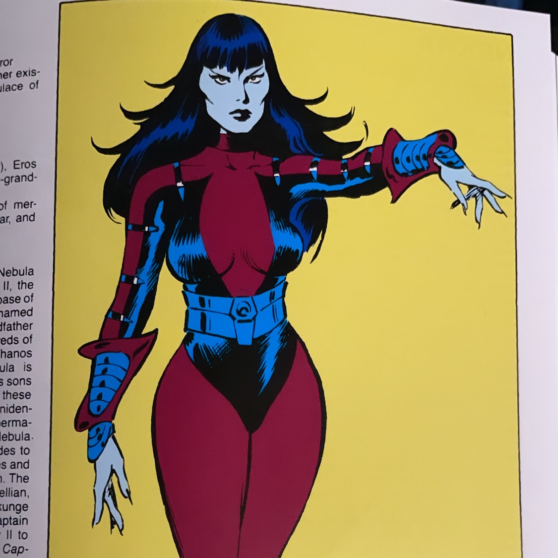 Obsessed with all the Drag Looks in the Deluxe Handbook to the Marvel Universe cc:  @CerebroCast