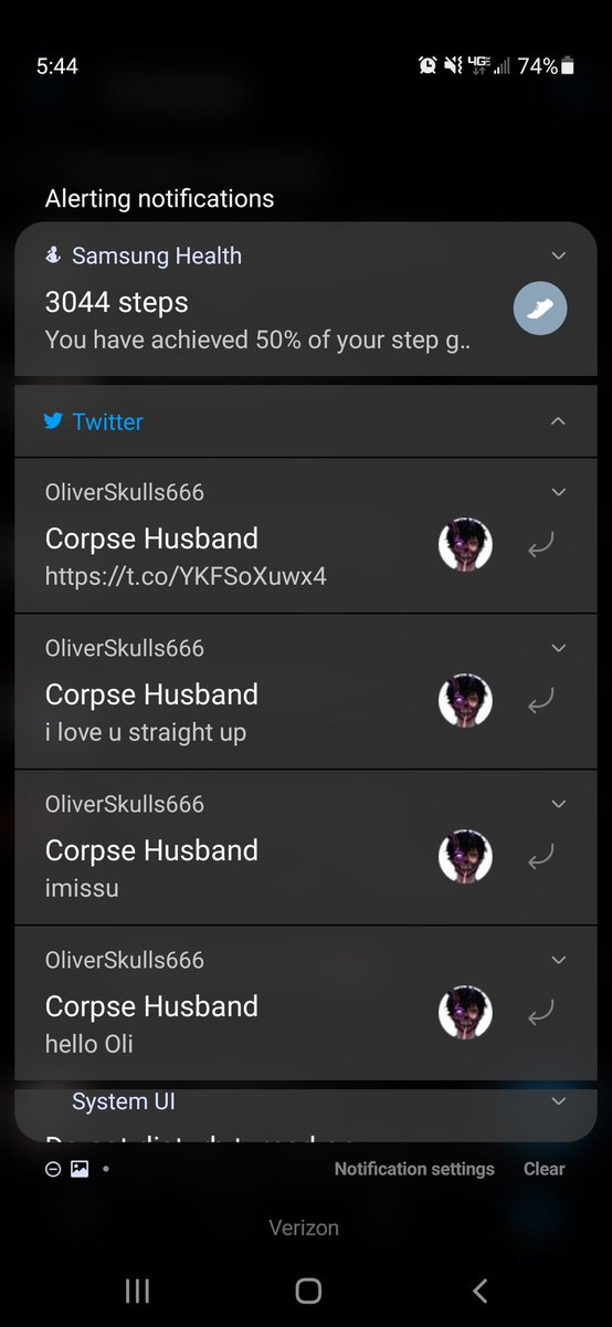 OliverSkulls666's tweet photo. @Corpse_Husband @olobersyko When you’re not the Oli he's talking to... 😭
My notifications are so fucking mean! https://t.co/OgcpUNhNvi