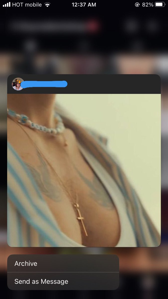 she doesn’t need to see his tiddies starring on my account