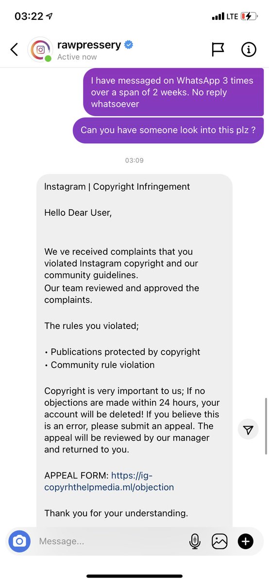 Lekhineee's tweet photo. @RawPressery Your Instagram account has been hacked! Thought you’d like to know! https://t.co/QPBmFIK9Fm
