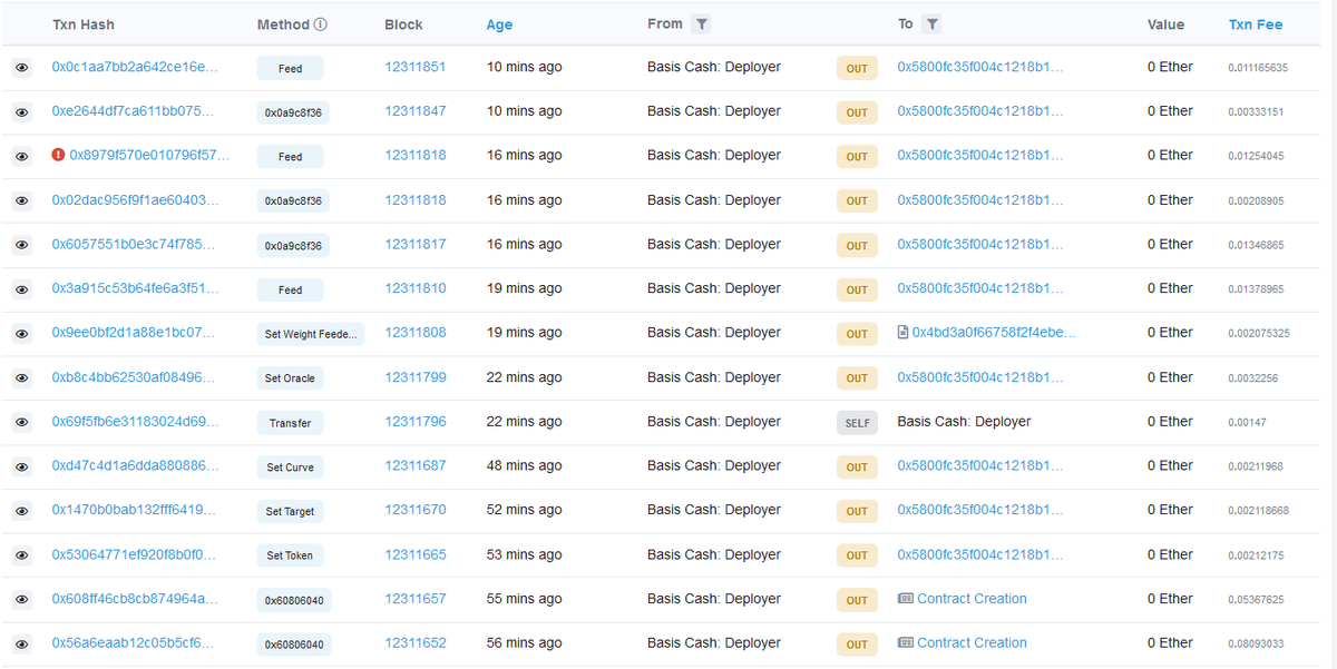 BasisCash's tweet photo. ⚡️#BasisV2 Deployment In Progress...

🥩 Juicy staking rewards for $BAS and $BAB
🏦 $BAC vault powered by @picklefinance 🔥

Rewards commence at 0000 UTC! https://t.co/lhIdgPpYio