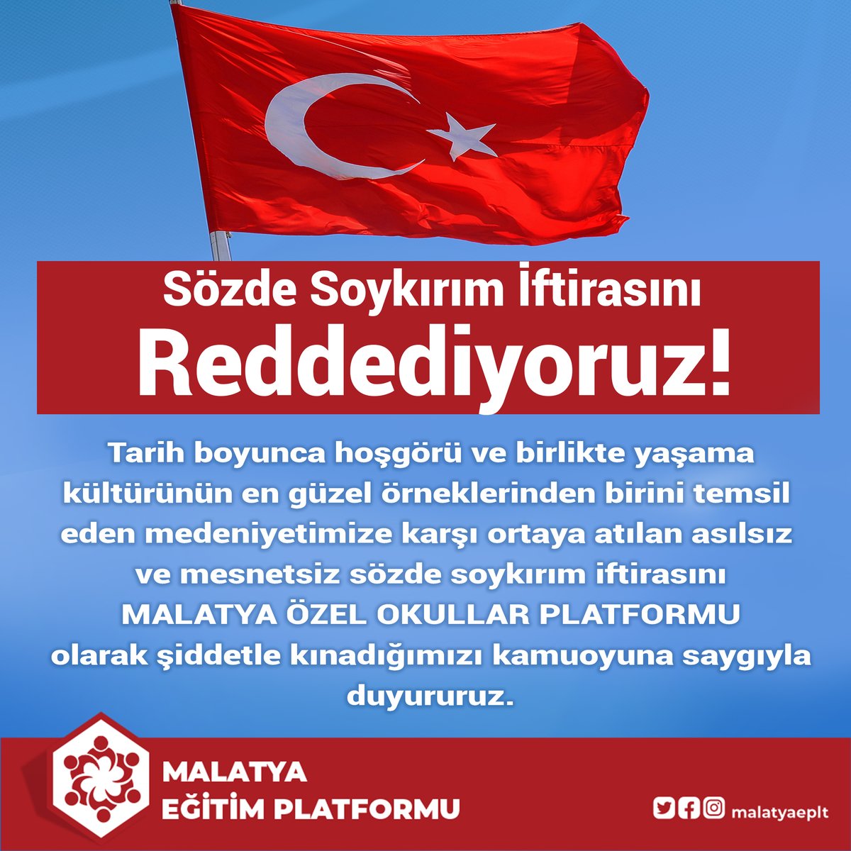 Sözde soykırım iftirasını reddediyoruz!
#1915olayları