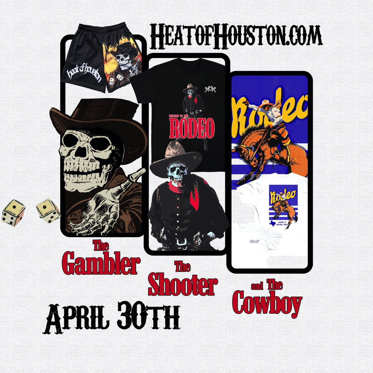 hohjoshua's tweet photo. I THOUGHT THIS WAS THE RODEO 🎲 

APRIL 30TH
only available @ https://t.co/X2NElilK2d https://t.co/xEb0ZxvN3R