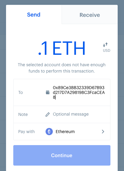 For those who need to transfer out of coinbase or another exchange:Buy ETH.Click 'Send / Receive'Copy your software wallet address and paste it in the 'To' lineChoose ETH amountSend it and then head over to  http://etherscan.io  ( @etherscan )