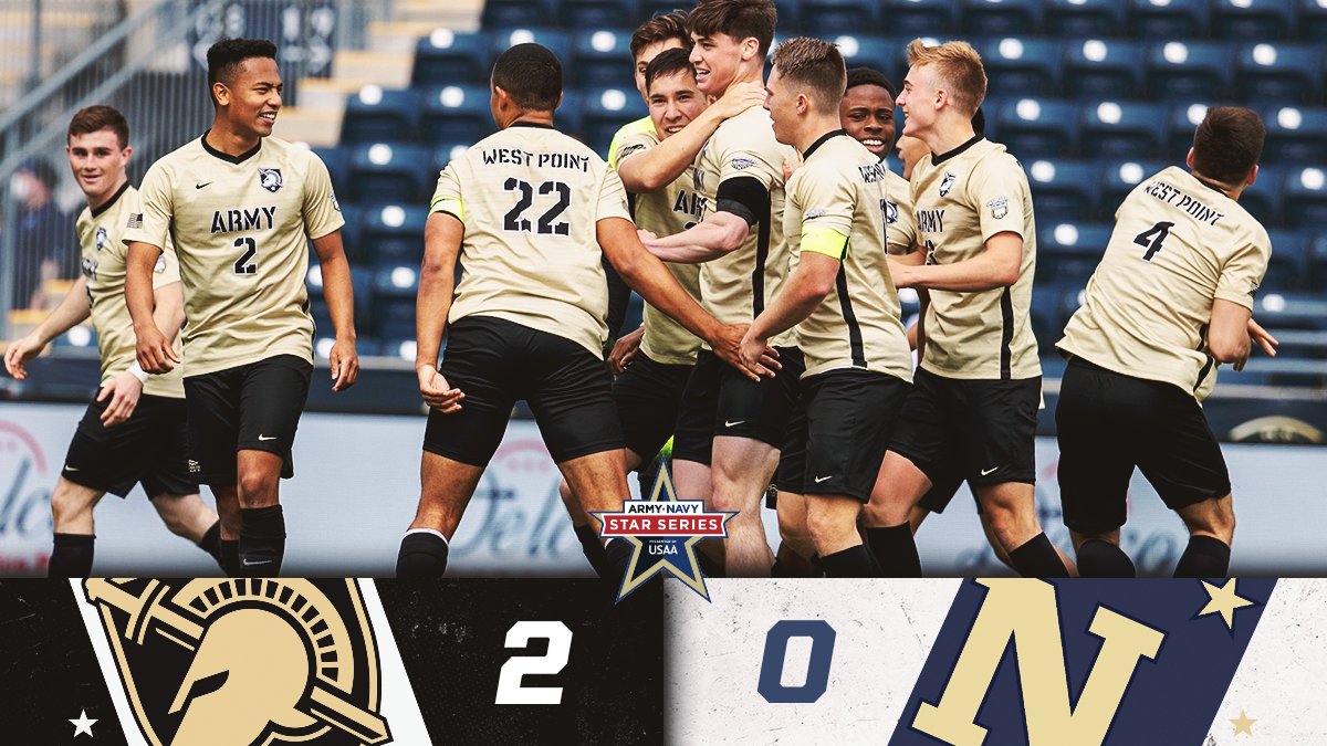 Army captured the Army-Navy Cup and the ⭐️ in men's soccer this afternoon with a victory over the Mids at Subaru Park in PA! 

#ArmyNavy