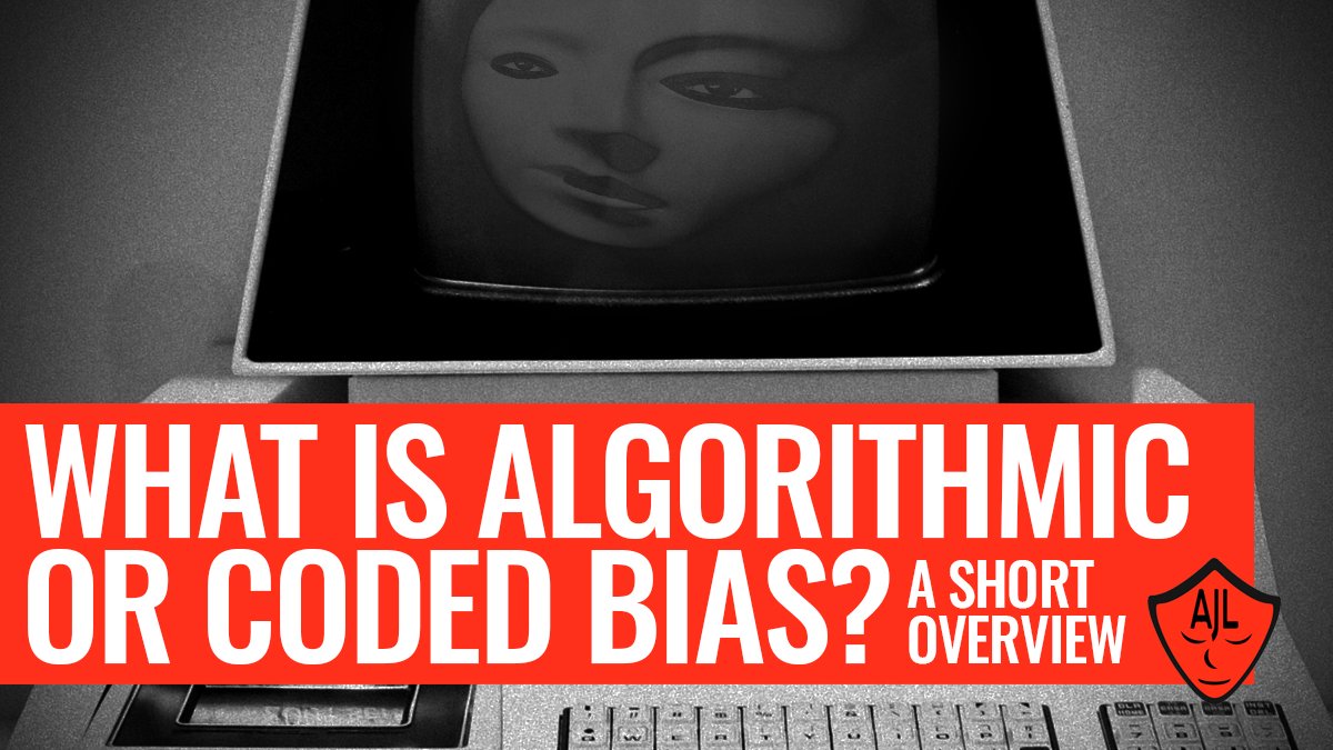  What is  #AlgorithmicBias  A short  #CodedBias Thread 