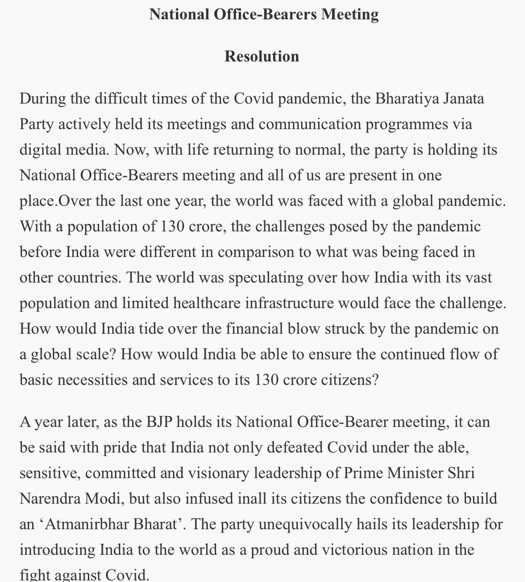 For more on how the cult of Modi costs lives and makes government redundant, read this resolution that his ruling party literally spent time writing and then voting on just weeks ago: