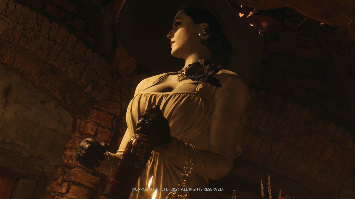 BS_artsss's tweet image. Found the most important part of the RE Castle demo🙏She's so perfect.