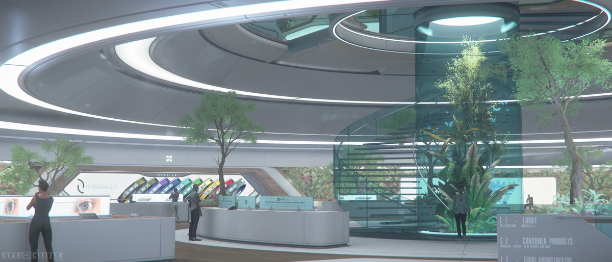 JoshVanZuylen's tweet image. Factory Line - Main show floor with the terrarium encircled by the glass stairs. - Made for @RobertsSpaceInd 

More Work: artstation.com/artwork/eaoAwb

#StarCitizen #FactoryLine #art #3D #3Dart #3Dartist #Artist #3dmodeling #design #scifi #environmentart