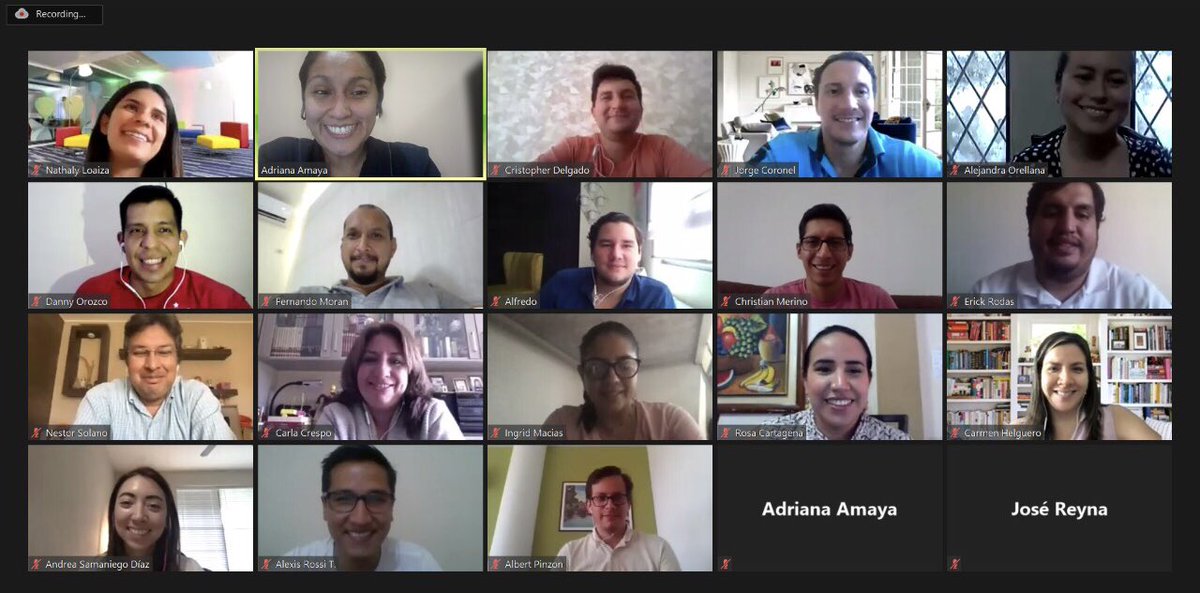 adri_ANMAYA's tweet photo. @espae #EMBA24 Desarrollando ese espíritu emprendedor a través de herramientas que nos permitan visualizar oportunidades de negocios. Gracias por acompañarnos @eraad @datilhq A nuestros mentores 👏por su apoyo. #Teamwork @asamaniego86 @pkita_helguero @AlexisRossiT #Innovation 😀 https://t.co/bVNPeRCLEM