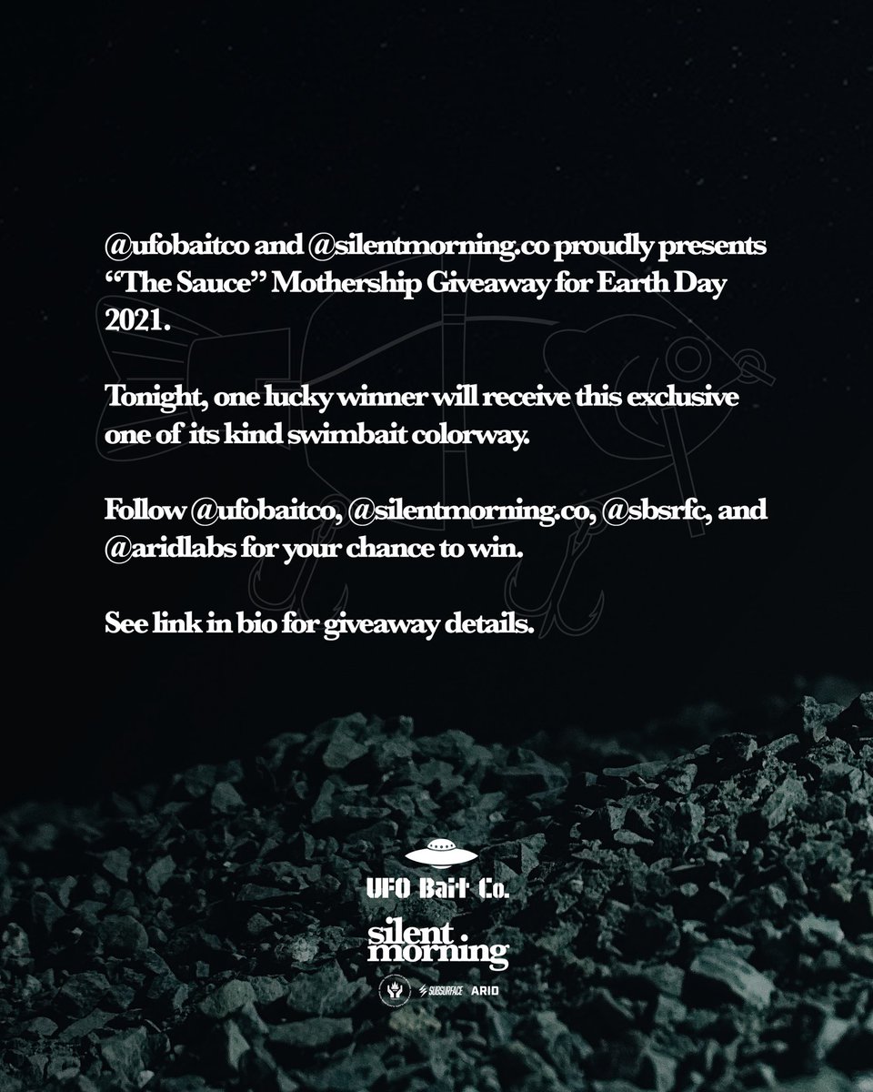 A mothership unearthed. UFO Bait Co x Silent Morning. <a href="/sbsrfc/">SBSRFC®</a> <a href="/arid_labs/">ARID</a>