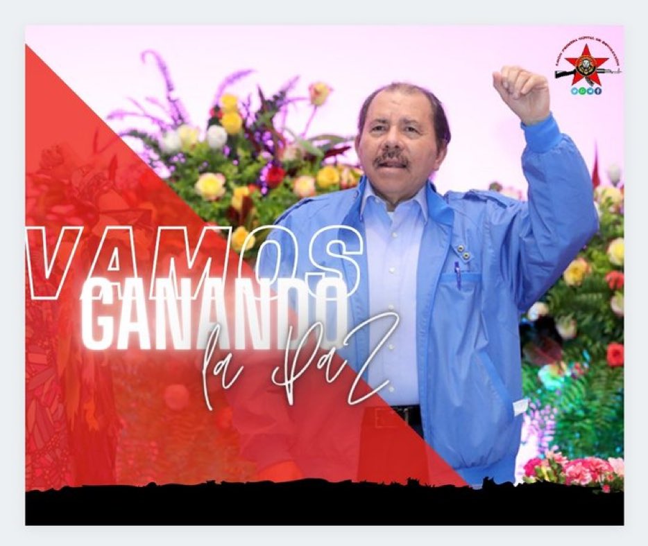 Siempre con nuestro comandante ganaremos Paz y Porvenir #LaPazEsElCaminoDaniel2021 #AdelanteSiempre #Nicaragua #VacunandonosPuebloQueVence