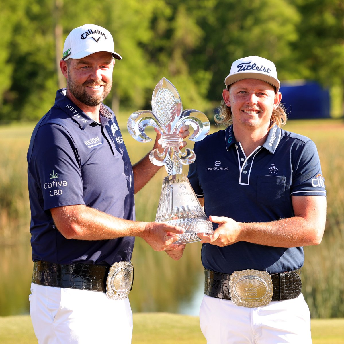 PGATOUR's tweet image. New hardware for Team Mullet. 🏆⚜️